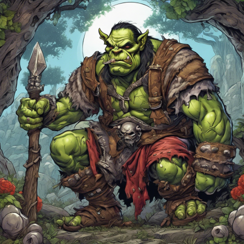 The Laughing Orc: A Tale of Mirth and Heroism